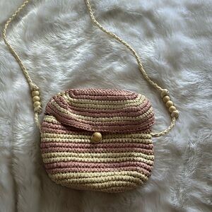 Zara Straw Crossbody Bag